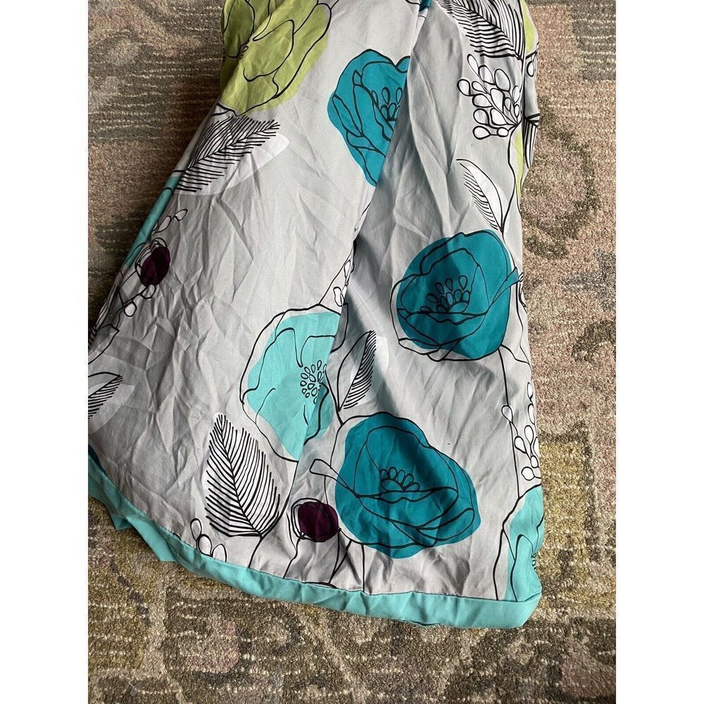 Room Essentials Bright Botanical Bed Duvet Cover With Flaw